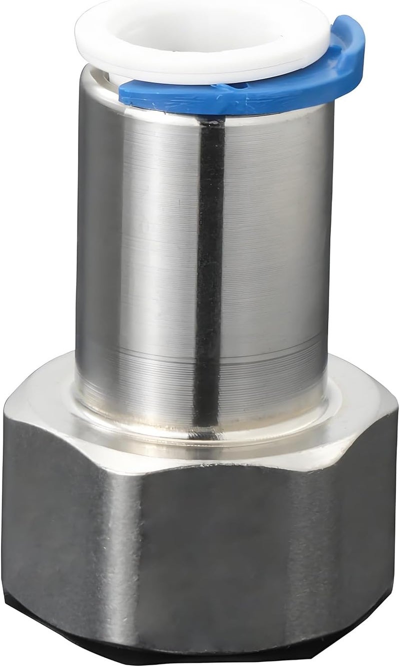 AimatRun 1/2" Female Thread x 3/8" OD Stainless Steel Push-to-Connect Adapter - Quick Connector Fitting for RO Systems, Water Purifiers & Filters - Image 1